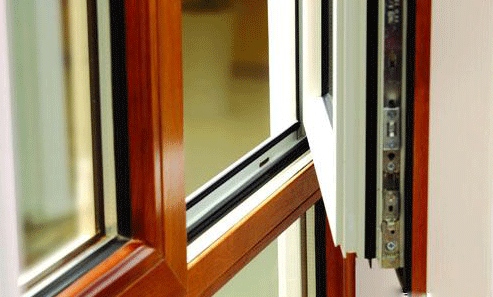 铝包木门窗五金合页和自动闭门器